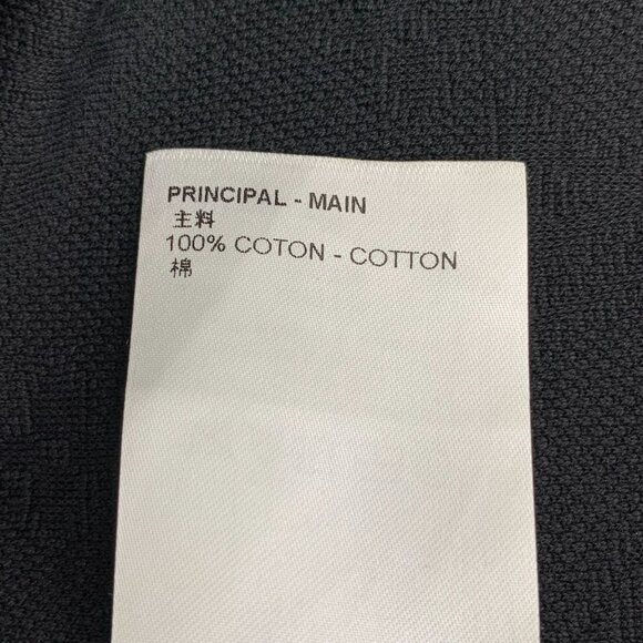 CM0359 Louis Vuitton Black Monogram Embossed Short Sleeve T-Shirt - Picture 7 of 8